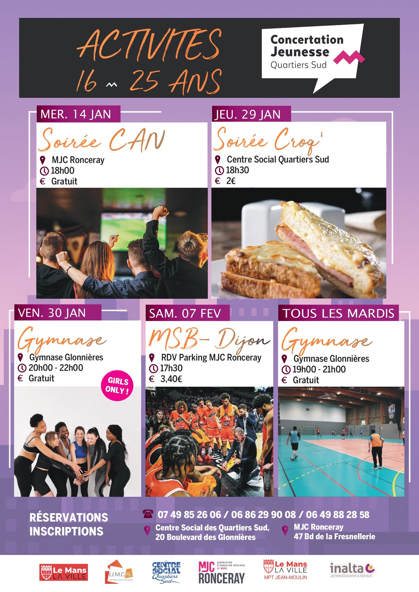 16/25 ans janvier/février 2026