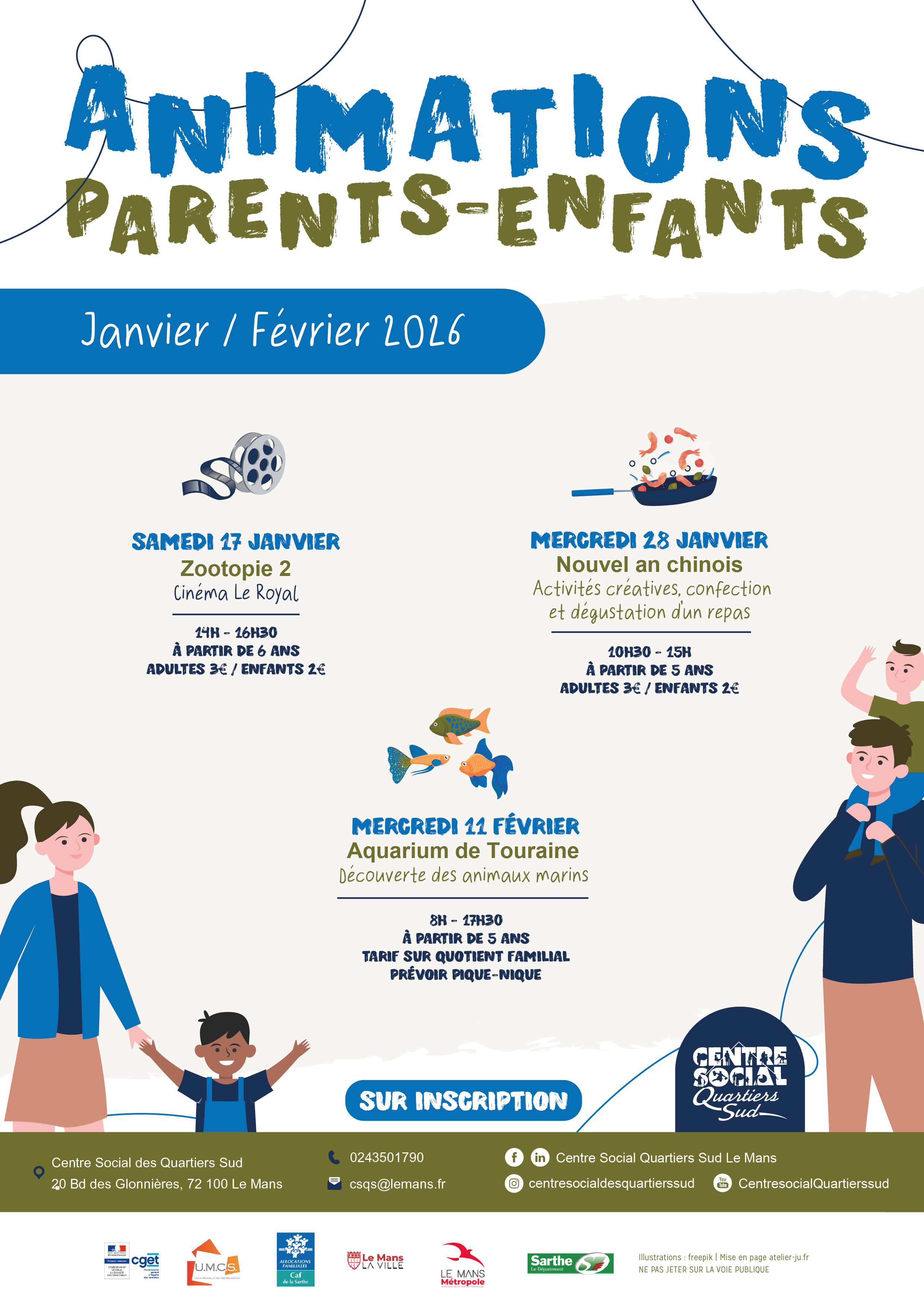 Animation Familles janvier/février 2026