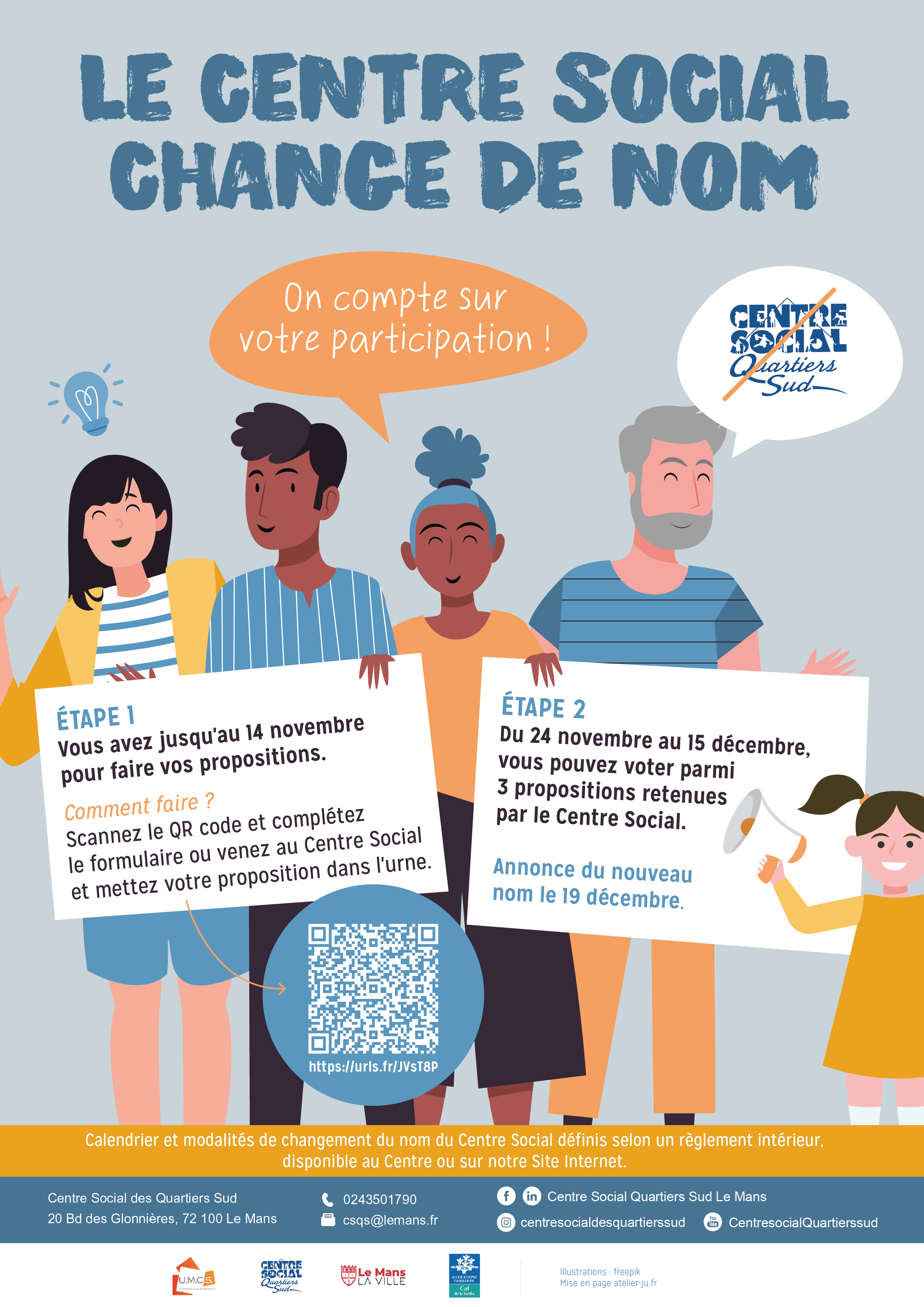Le Centre Social change de nom
